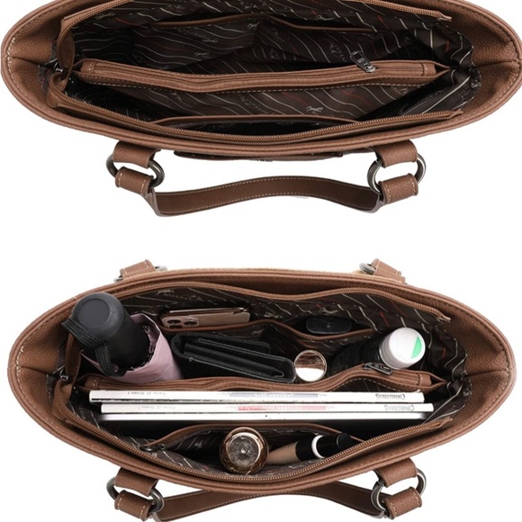 Brown West Aztec Collection Concealed Carry Tote With...